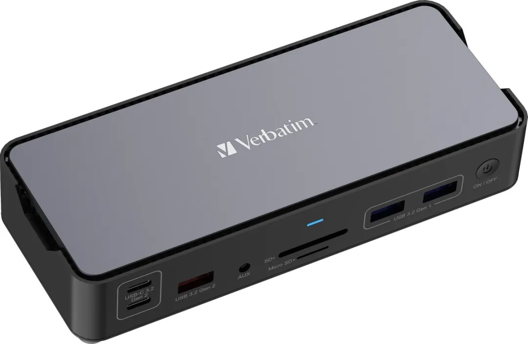 Verbatim CDS-15 USB-C Dockingstation - Grijs/Zwart