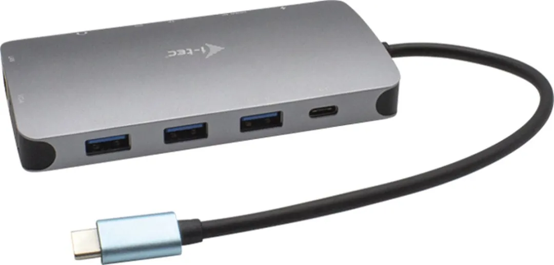 I-tec C31NANOVGA100 USB-C Dock - HDMI/VGA/LAN - 100W - Grijs - afbeelding 4 van 6