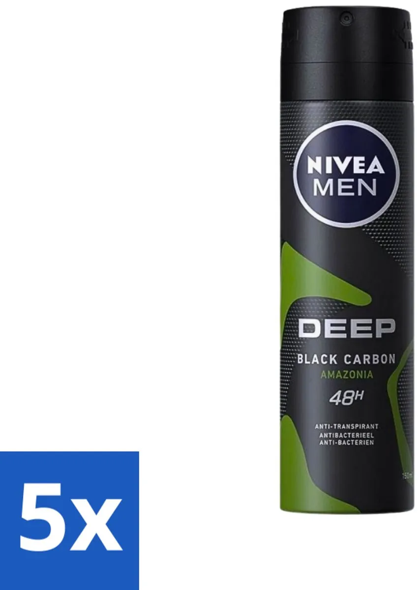 NIVEA Men Deodorant Spray Deep Black Carbon Amazonia 750ml