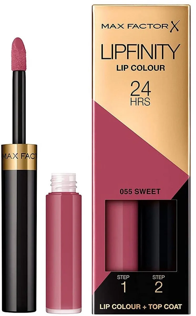 Max Factor Lipfinity 24HR Lipgloss 055 Sweet - 2 Stuks