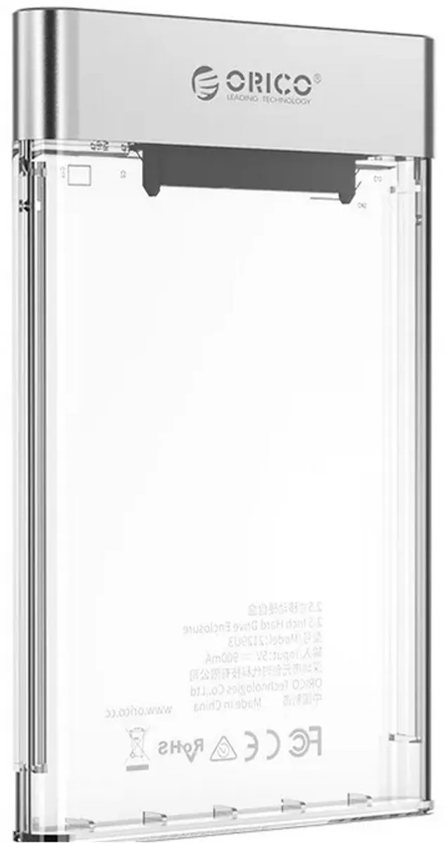 ORICO ORI-2129U3-CR 2.5 inch Behuizing - Transparant