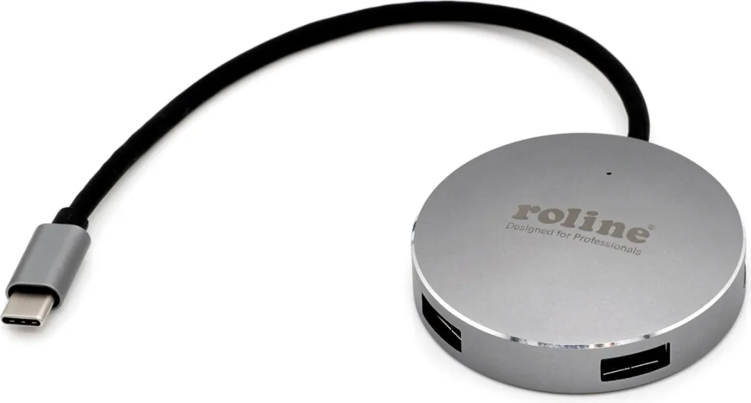 Roline USB 3.2 Gen 1 Hub 4-voudig - Grijs - afbeelding 6 van 6