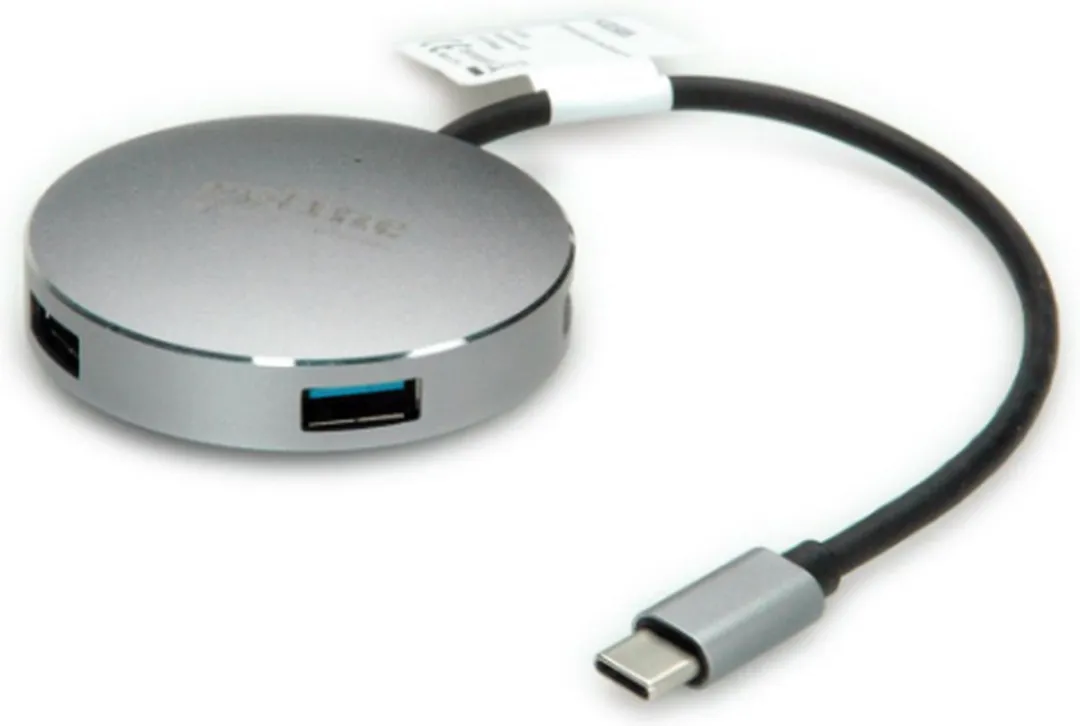 Roline USB 3.2 Gen 1 Hub 4-voudig - Grijs - afbeelding 3 van 6