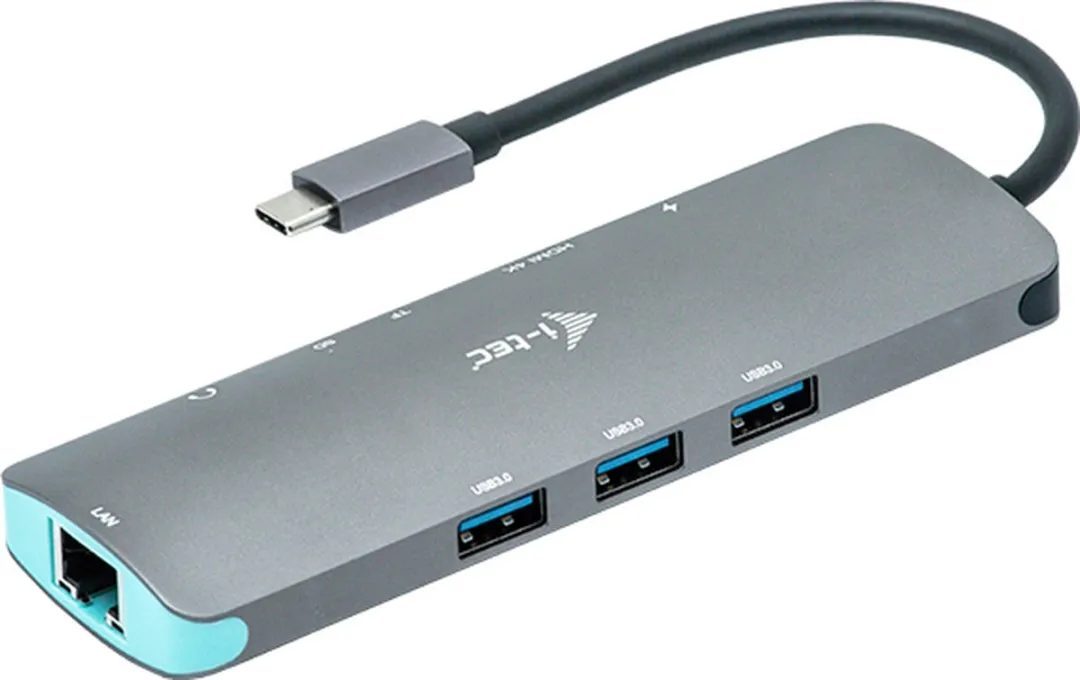 I-tec Metal USB-C Nano Dock C31NANODOCKLANPD - HDMI 4K - 3x USB + Ethernet - 60W