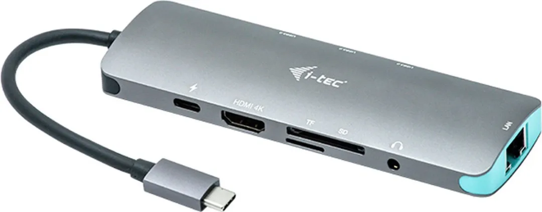 I-tec Metal USB-C Nano Dock C31NANODOCKLANPD - HDMI 4K - 3x USB + Ethernet - 60W