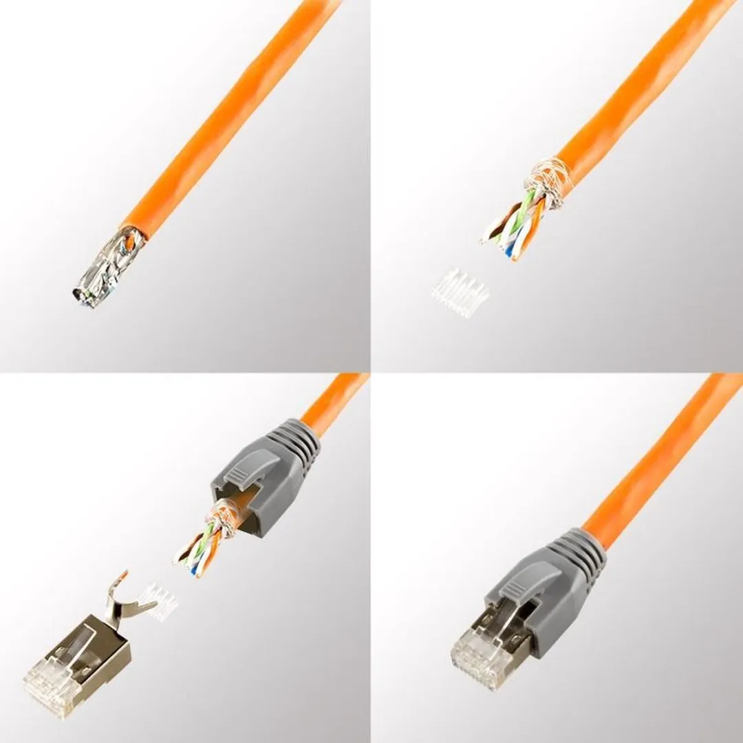 Logilink MP0033 RJ45 Modulaire Connector - Cat6A/7 - 50 Stuks - Grijs
