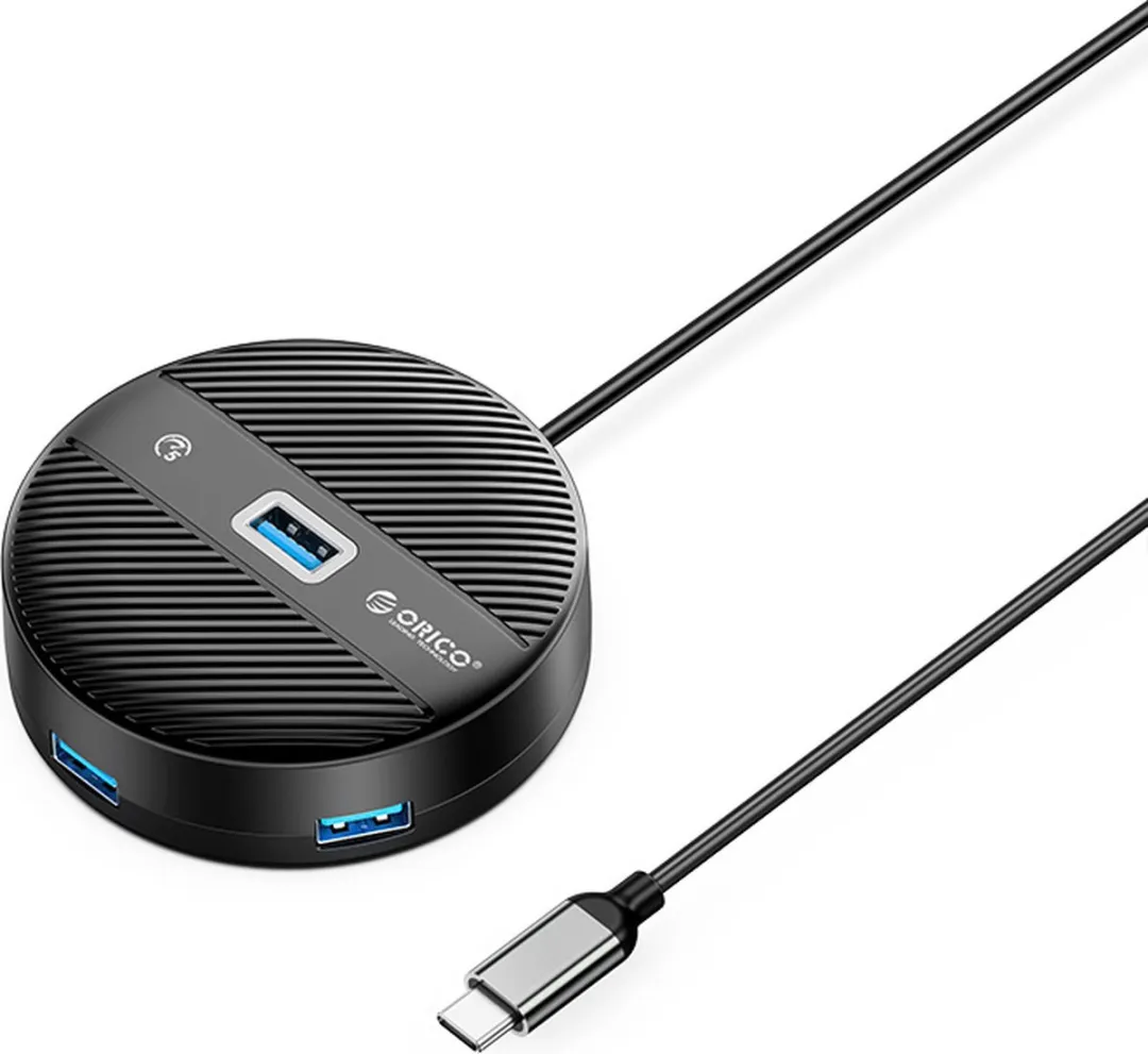 ORICO YS1-C2-18-BK USB Hub 4-Poorten