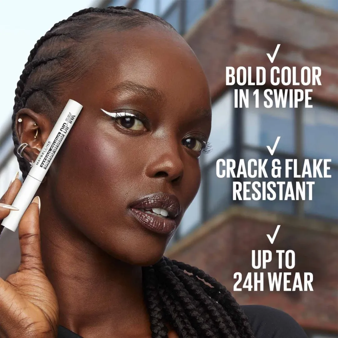 Maybelline New York Tattoo Liner Dip-Ink Liquid Eyeliner 3.5ml - Burgundy Boost - afbeelding 6 van 6