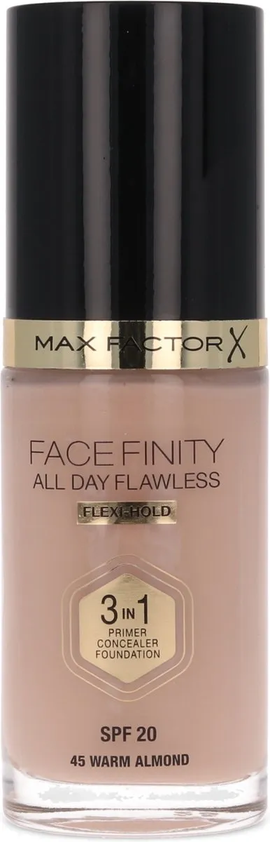 Max Factor Facefinity 3-in-1 Liquid Foundation 045 Warm Almond