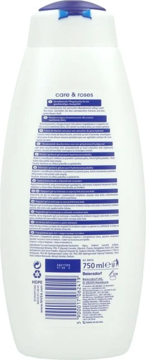 NIVEA Douchegel Care & Rose 750ml