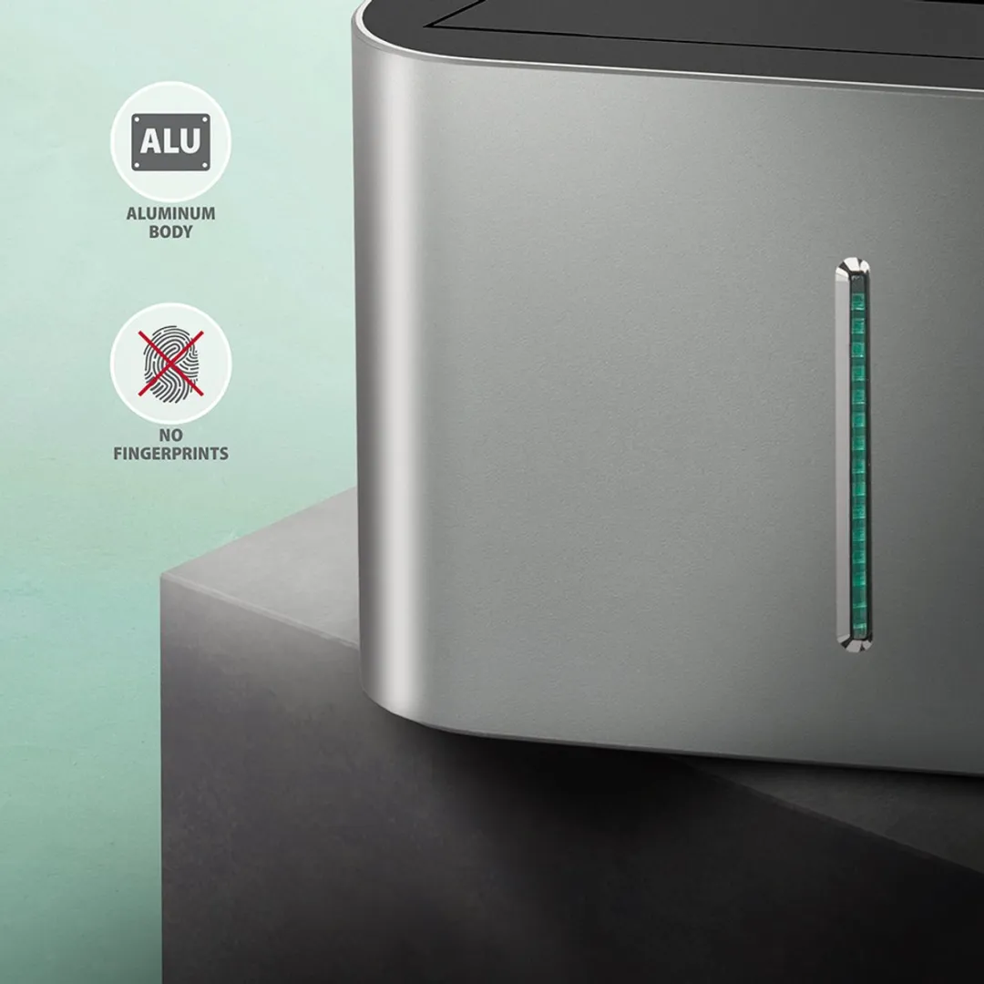 Axagon ADSA-DC DUAL HDD Dock Station - USB3.2 Gen1 - Zwart