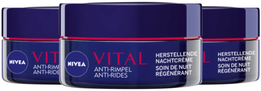 NIVEA Vital Nachtcrème Herstellend 3x50ml