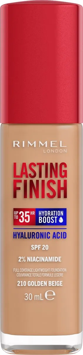 Rimmel London Lasting Finish 35HR Foundation 210 Golden Beige 30ml