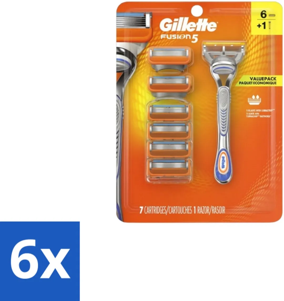 Gillette Fusion5 Houder + 6 Mesjes