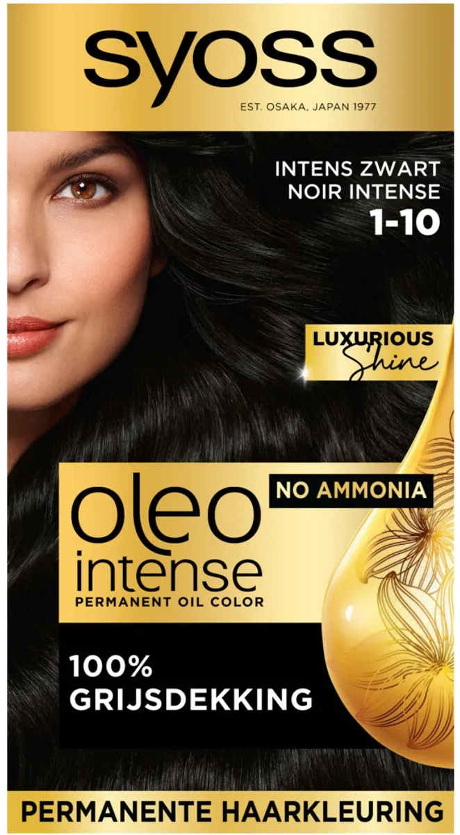 SYOSS Oleo Intense Haarverf Intens Zwart 115ml