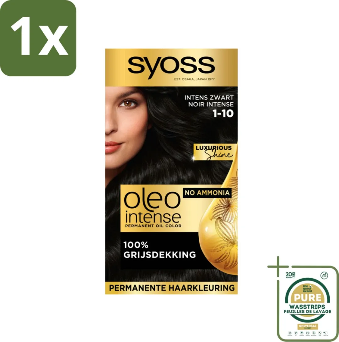 SYOSS Oleo Intense Haarverf Intens Zwart 115ml