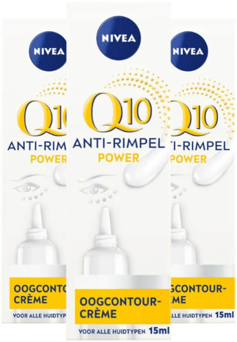 NIVEA Q10 Anti-Rimpel Oogcontourcrème 3x15ml