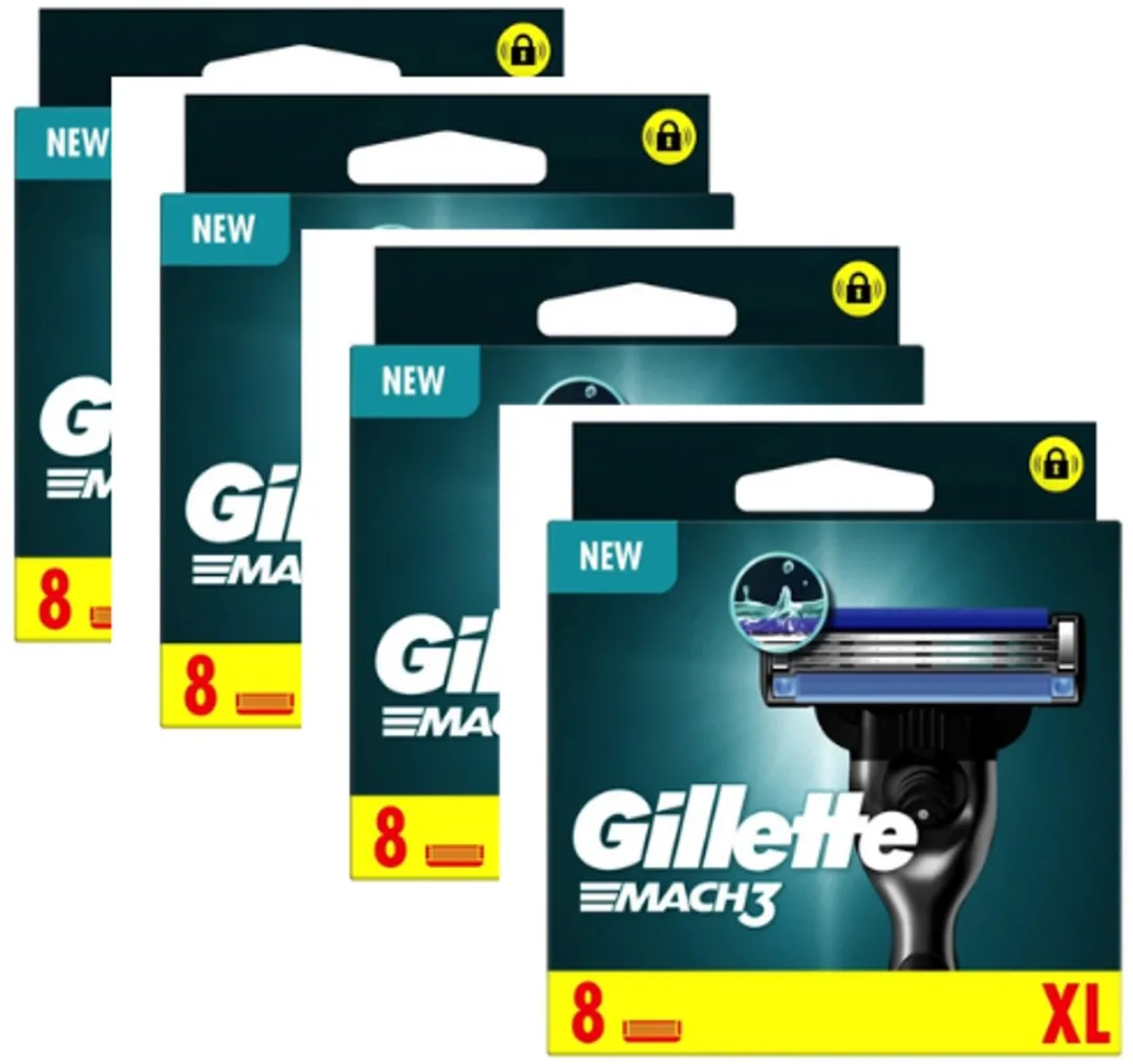 Gillette Mach3 Scheermesjes 32 Stuks