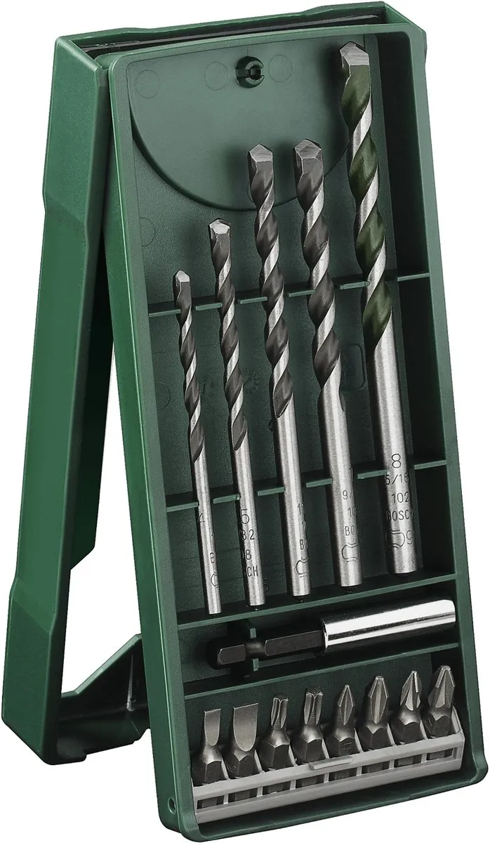 Bosch X-Line Borenset 14-delig - Steen/metaal/hout