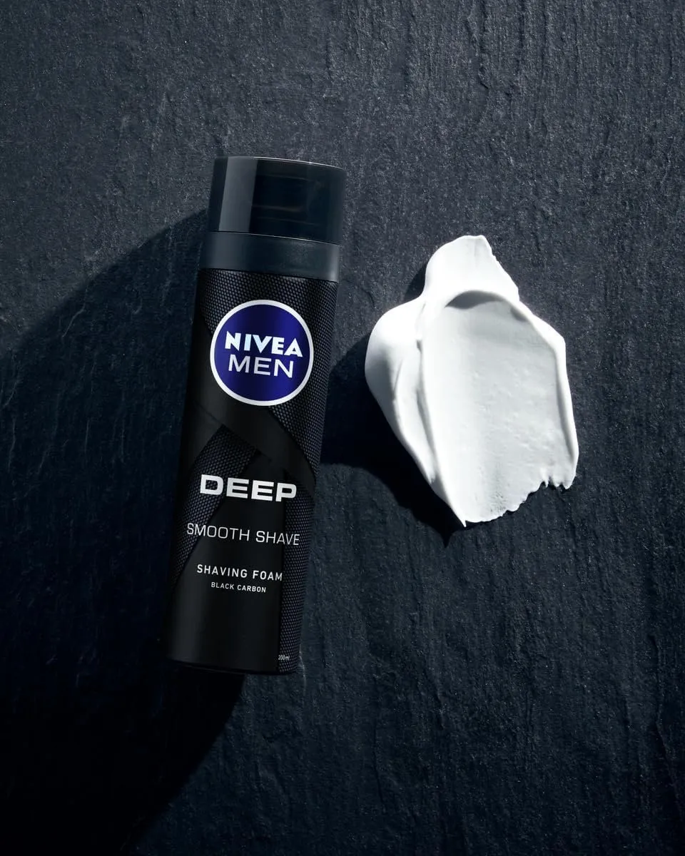 NIVEA MEN Deep Scheerschuim 200ml - 2 Stuks