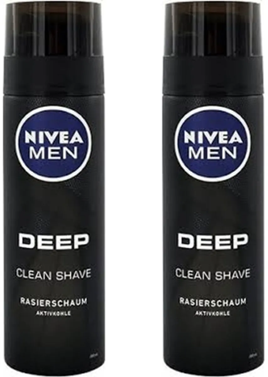 NIVEA MEN Deep Scheerschuim 200ml - 2 Stuks