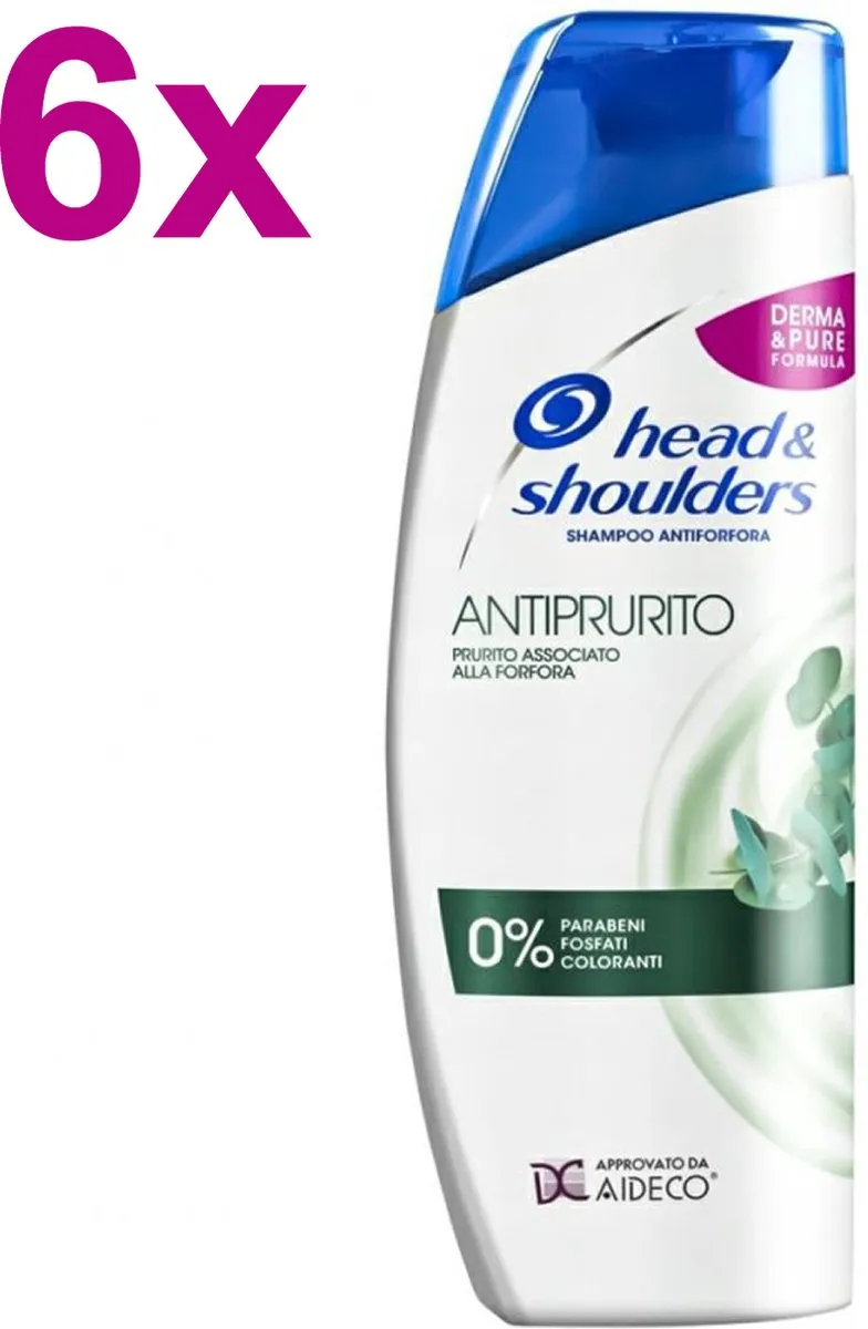 Head & Shoulders Anti-Roos Shampoo Eucalyptus 6x400ml