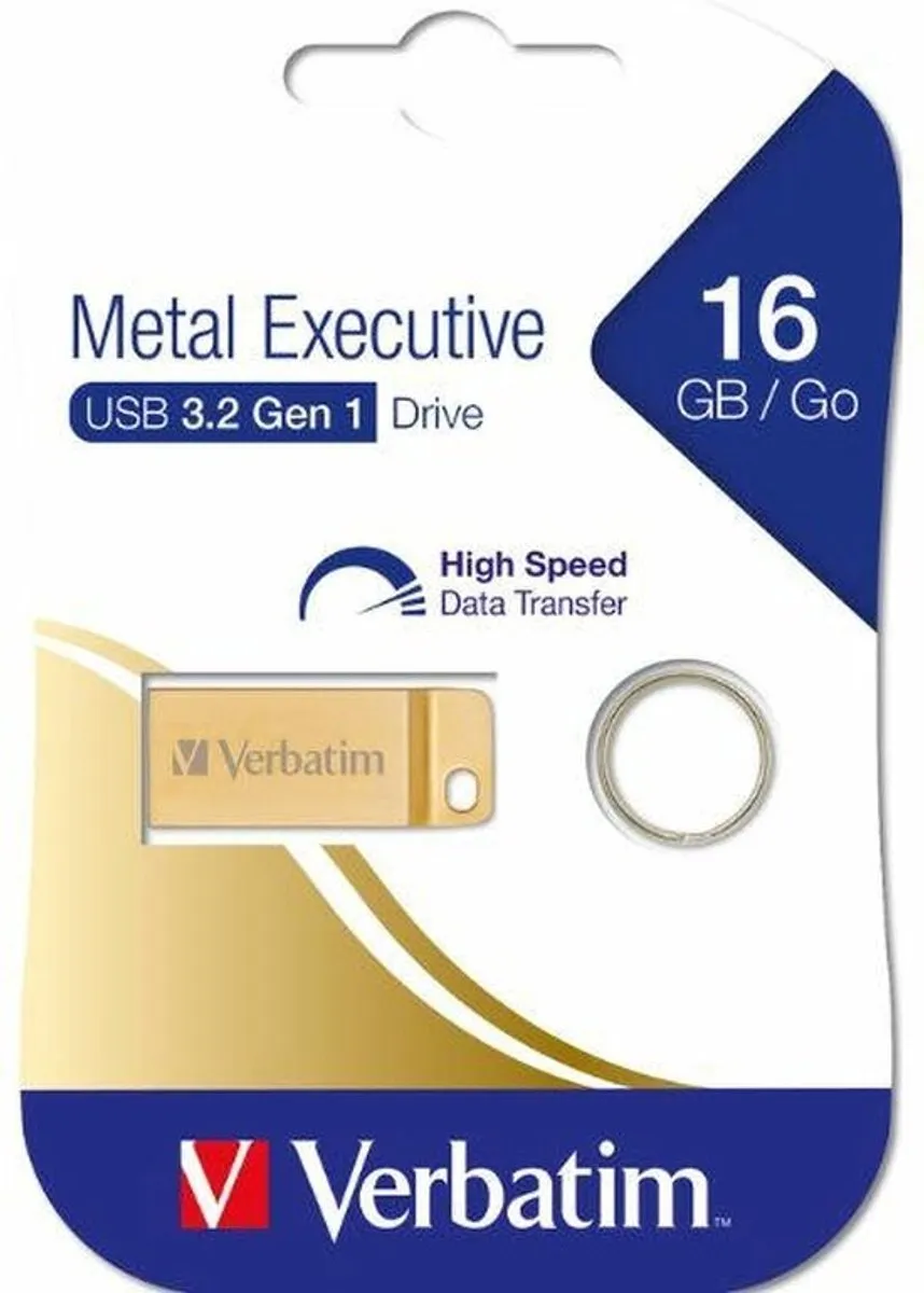 Verbatim Metal Executive USB-stick 16GB - Goud
