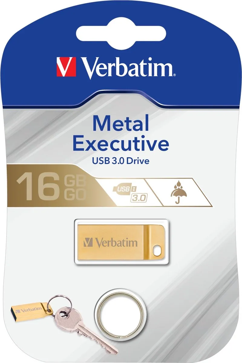 Verbatim Metal Executive USB-stick 16GB - Goud