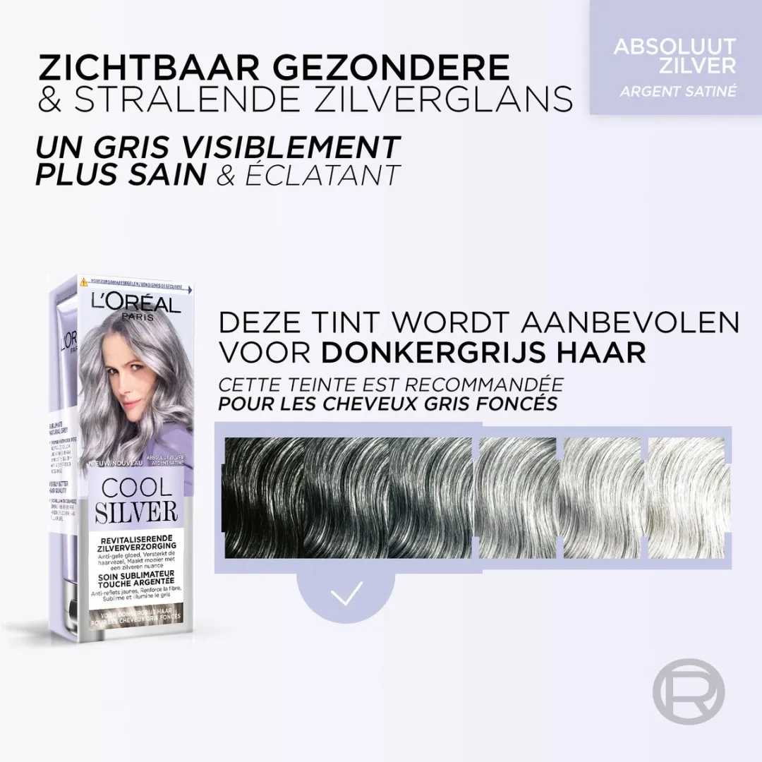 L'Oréal Paris Absoluut Zilver Kleurspoeling 140g