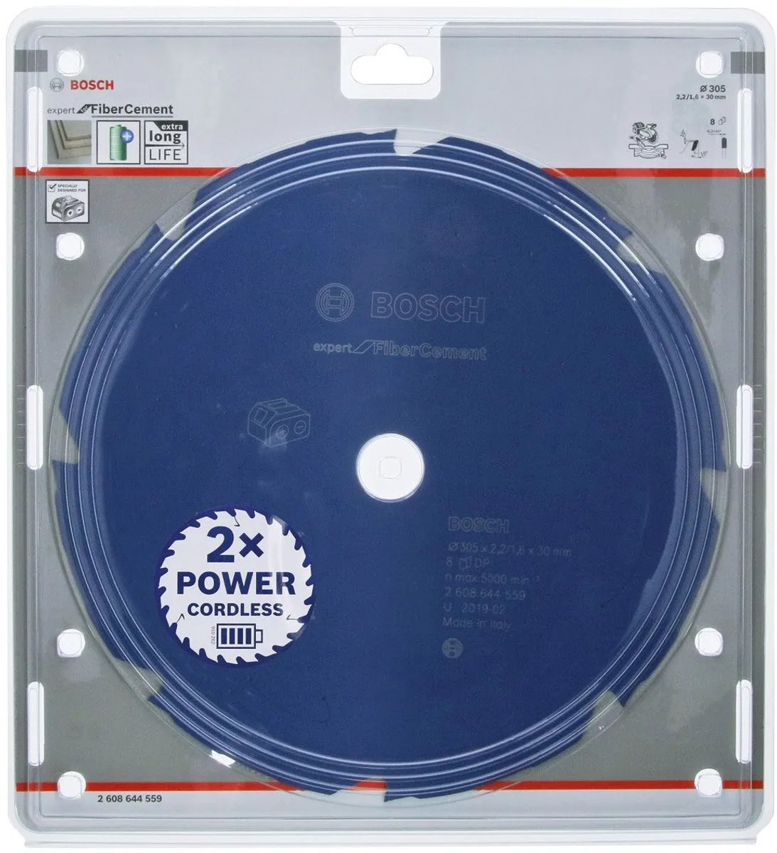 Bosch Expert Cirkelzaagblad 2608644559 - 305mm 8T Carbide