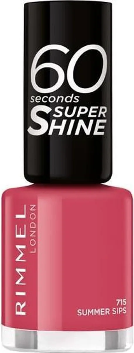Rimmel London 60 Seconds Super Shine Nagellak 715 Summer Sips - Roze