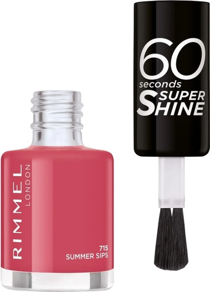 Rimmel London 60 Seconds Super Shine Nagellak 715 Summer Sips - Roze