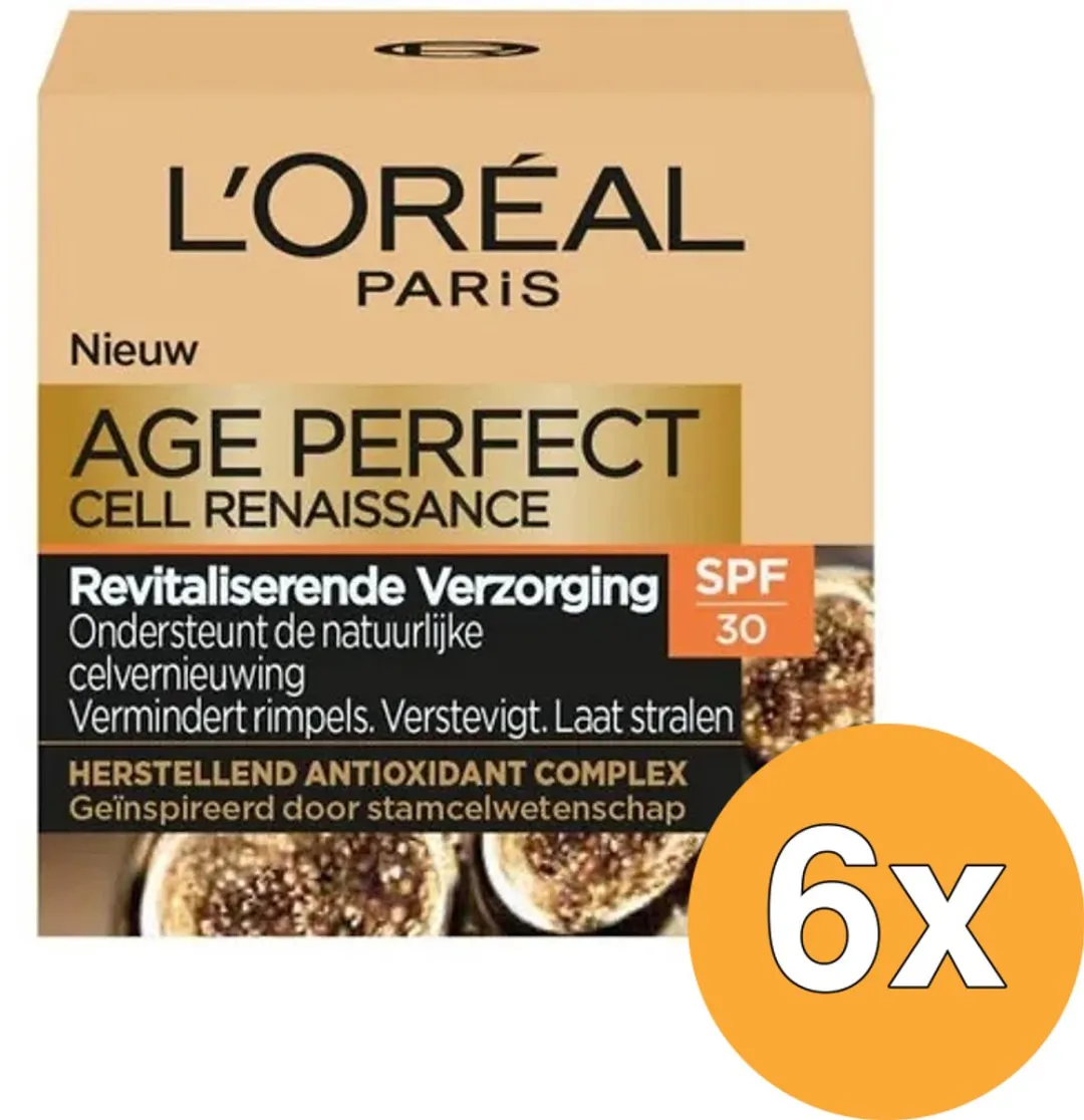 L'Oréal Paris Age Perfect Dagcrème SPF 30 - 6x50ml