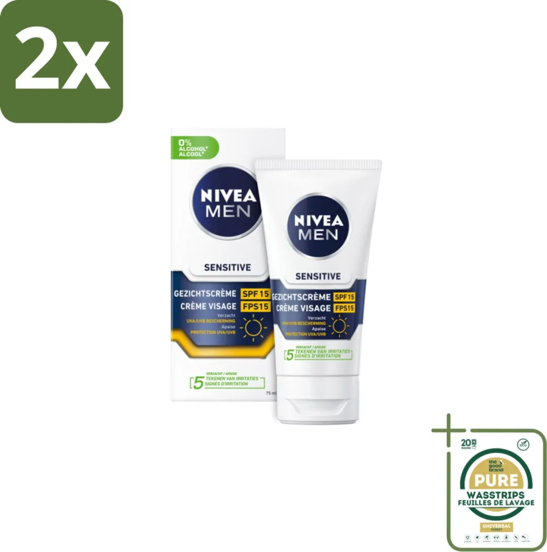 NIVEA MEN Sensitive Gezichtscrème SPF 15