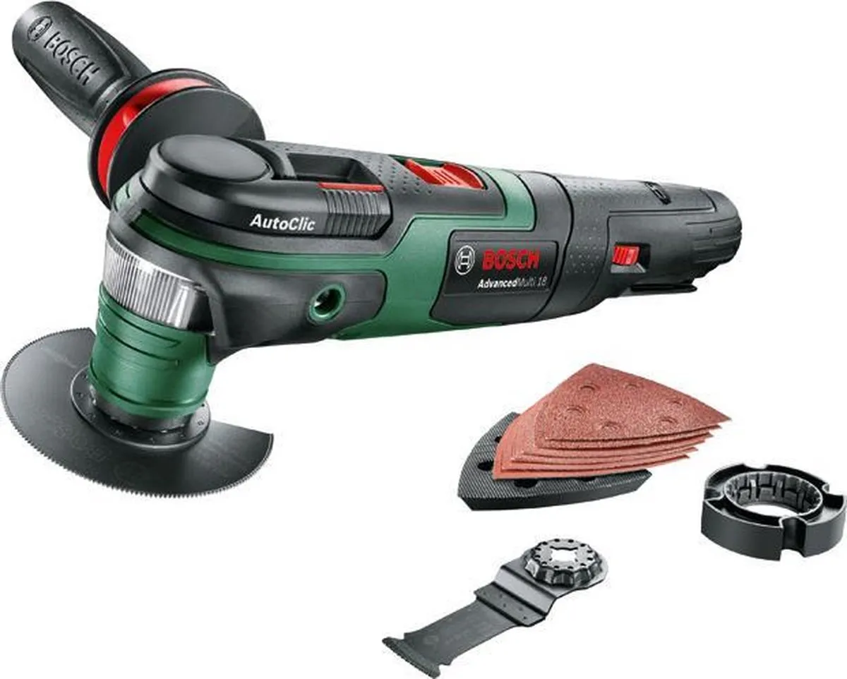 Bosch AdvancedMulti 18 Accu Multitool - 6 Accessoires
