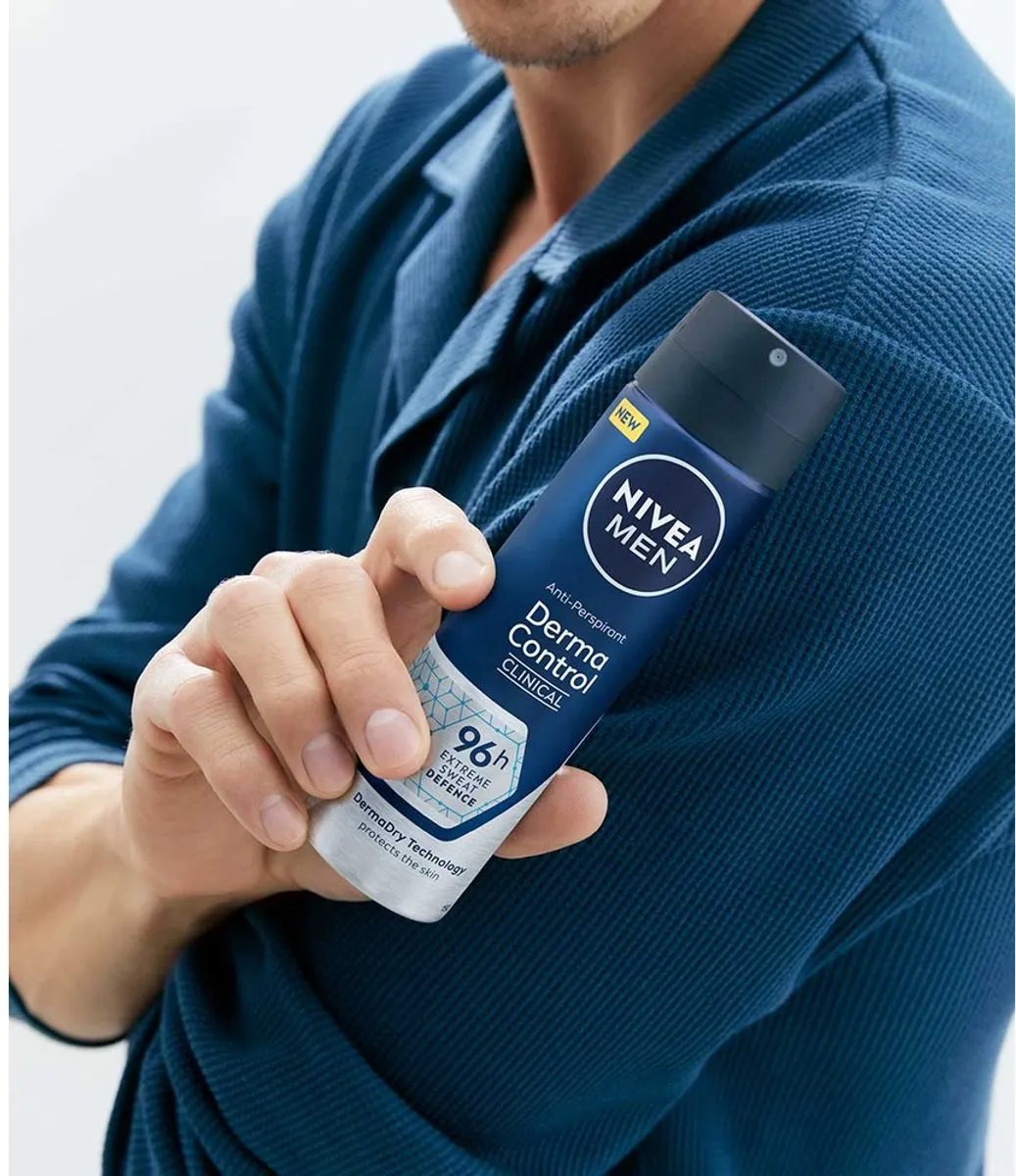NIVEA MEN Derma Control Anti-transpirant Spray 96u - 6x150ml