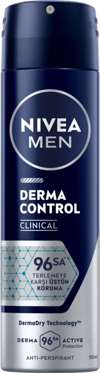 NIVEA MEN Derma Control Anti-transpirant Spray 96u - 6x150ml - afbeelding 6 van 6