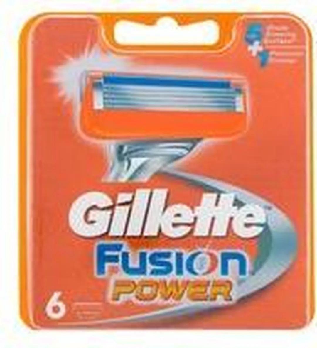 Gillette Fusion Power Wk Do Machientjes - 6 Stuks - Oranje/Blauw