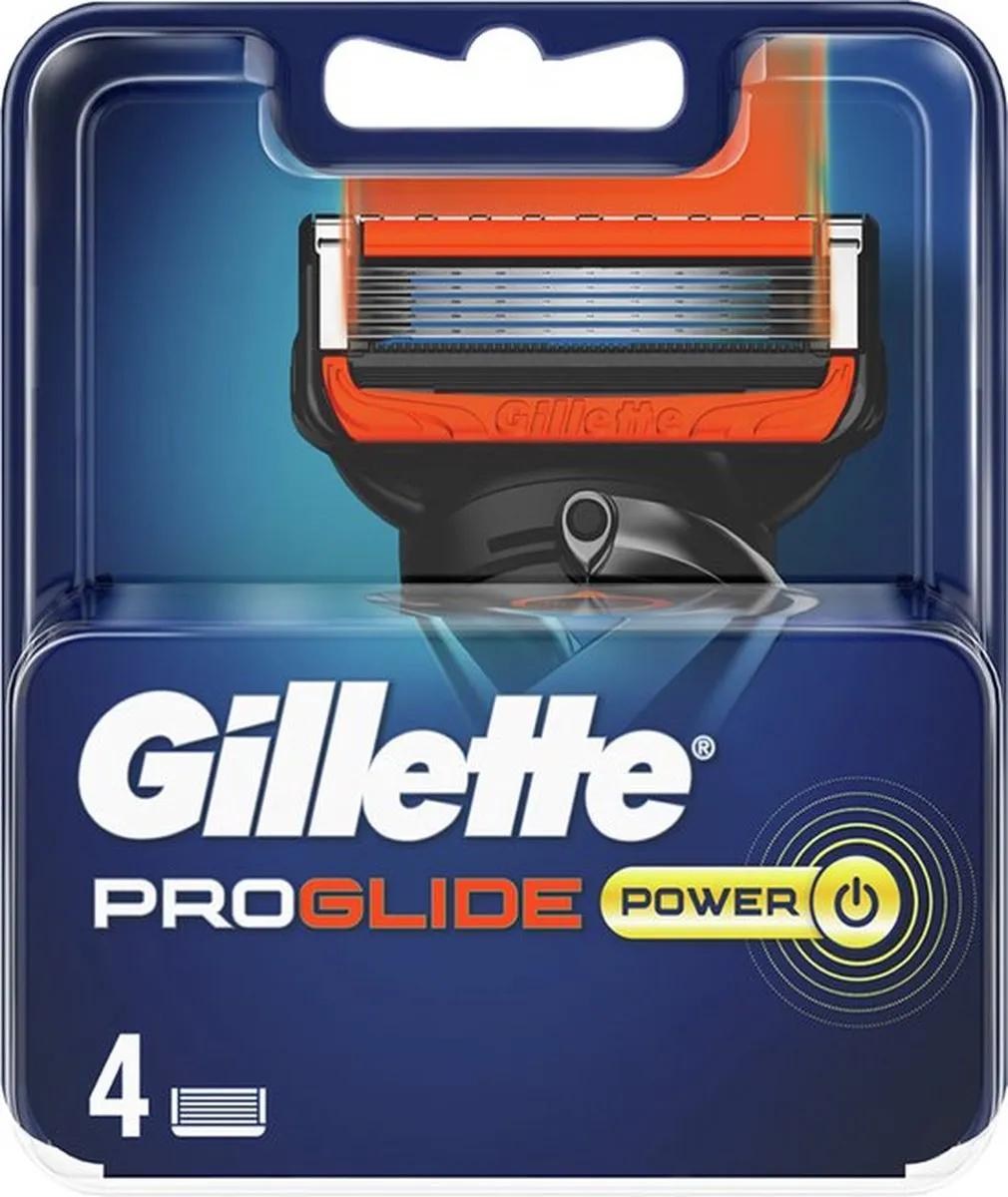 Gillette Fusion 5 - ProGlide Power - Scheermesjes/Navulmesjes - 4 Stuks