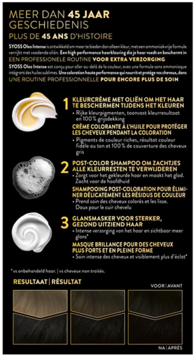 SYOSS Oleo Intense Haarverf Intens Zwart 230ml