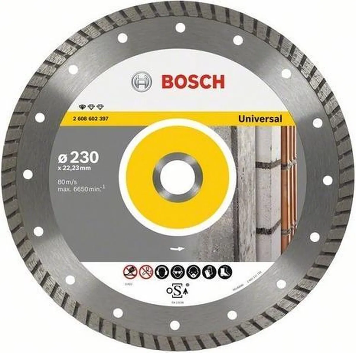 Bosch Diamantdoorslijpschijf Standard for Universal Turbo 115mm - 22,23mm as