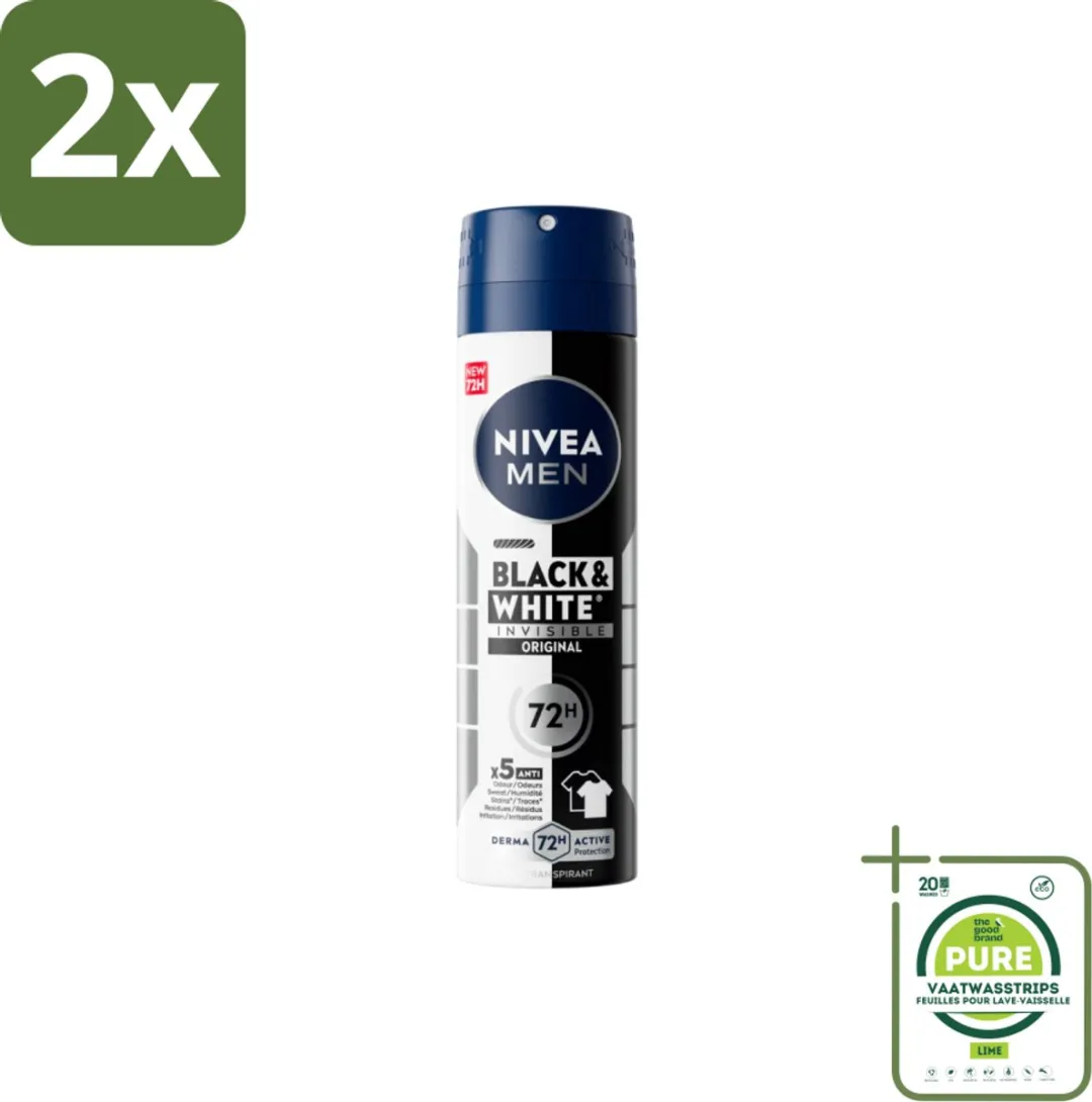 NIVEA MEN Invisible for Black & White Deo Spray 300ml