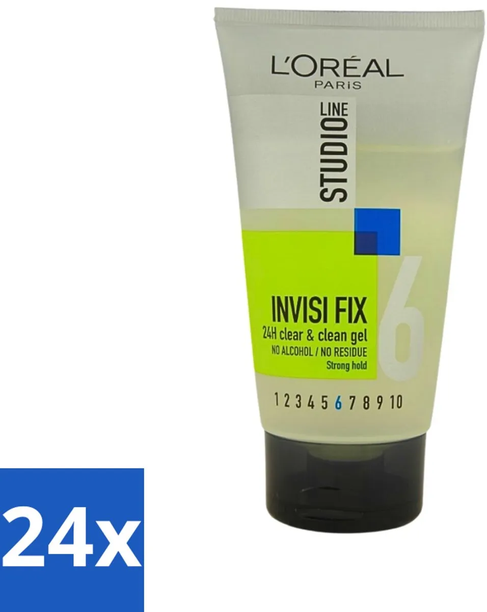 L'Oréal Studio Line Invisi Fix 24H Gel 150ml - 24 Stuks