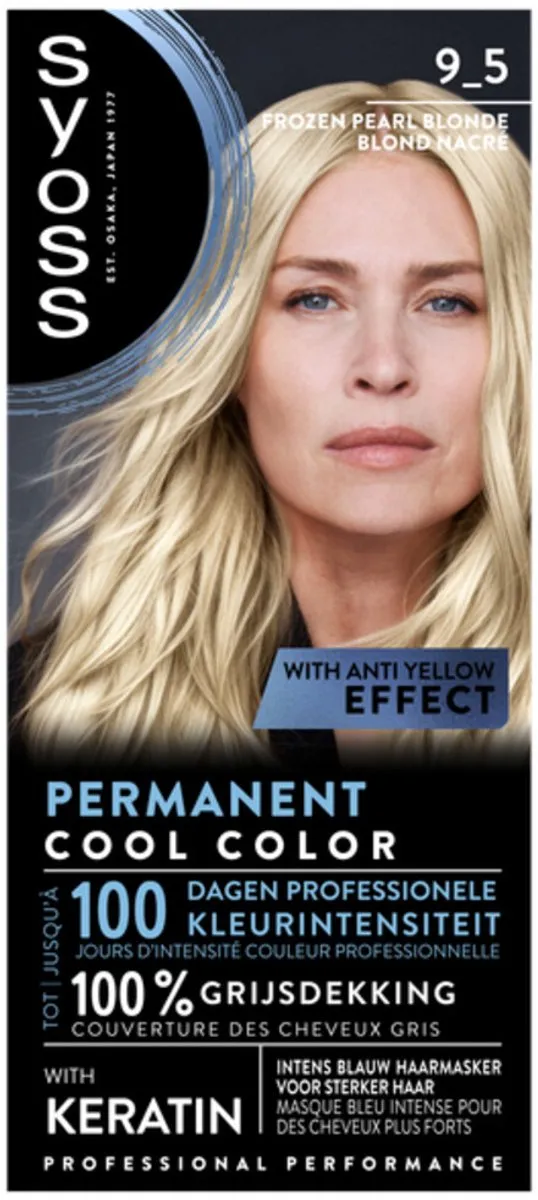 SYOSS Coloration 9-5 Frozen Pearl Blonde Haarverf - 10 Stuks