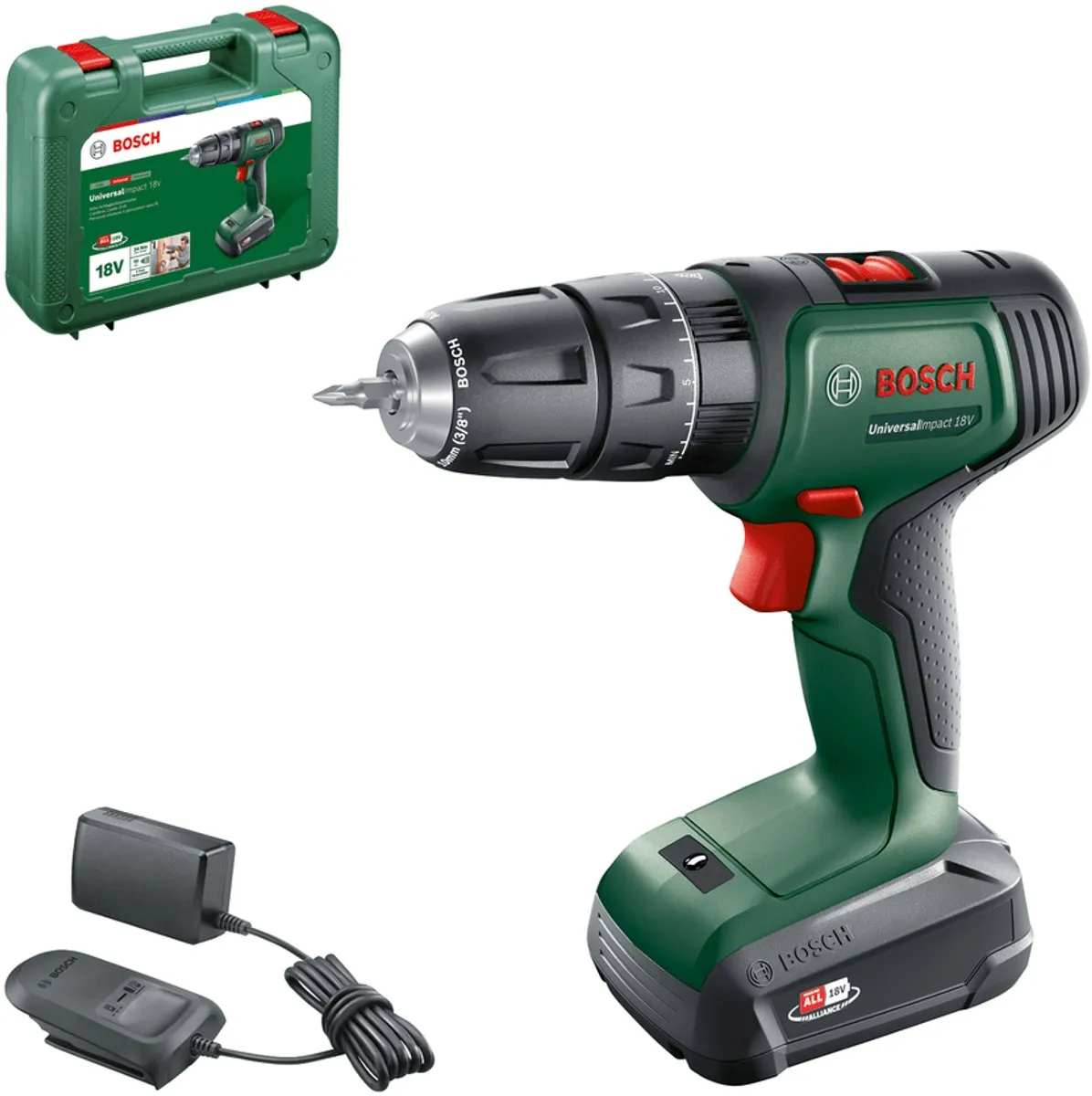Bosch UniversalImpact 18V Accuklopboorschroevendraaier 06039D4101 - 1500mAh