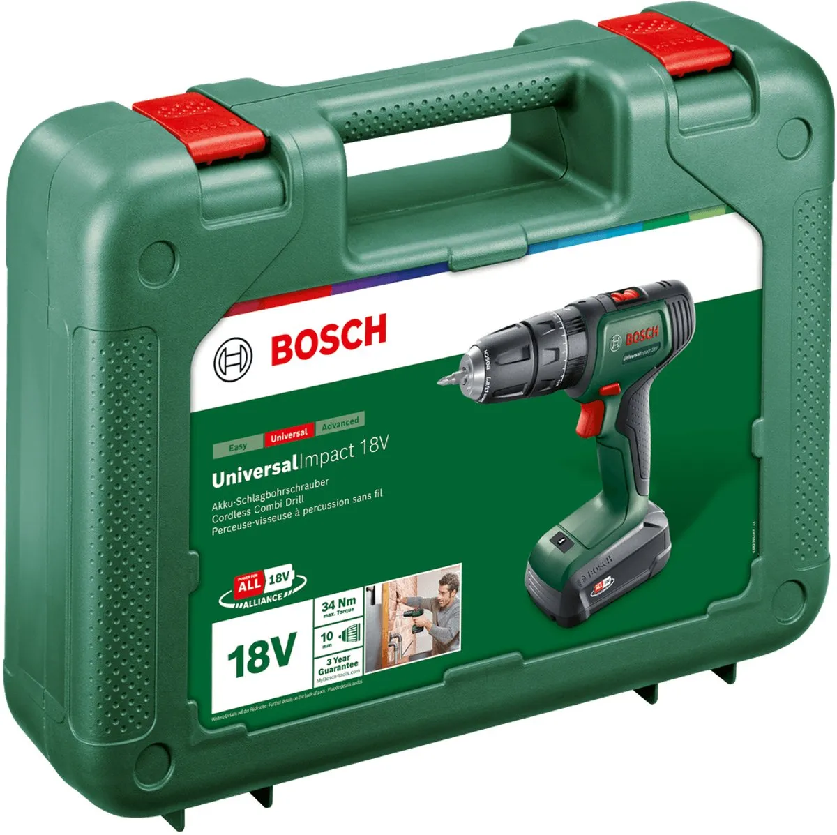 Bosch UniversalImpact 18V Accuklopboorschroevendraaier 06039D4101 - 1500mAh