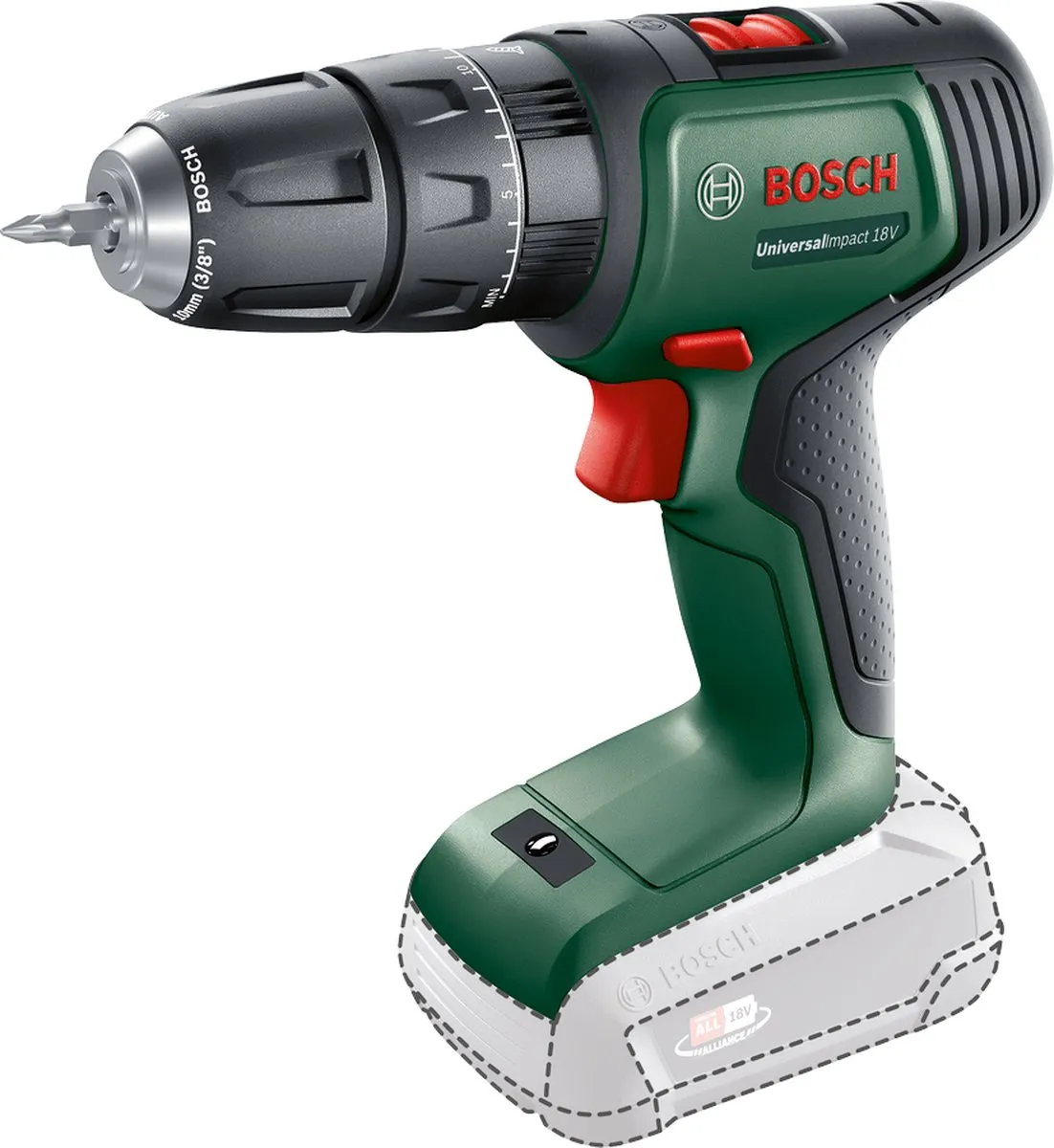 Bosch UniversalImpact 18V Accuklopboorschroevendraaier 06039D4101