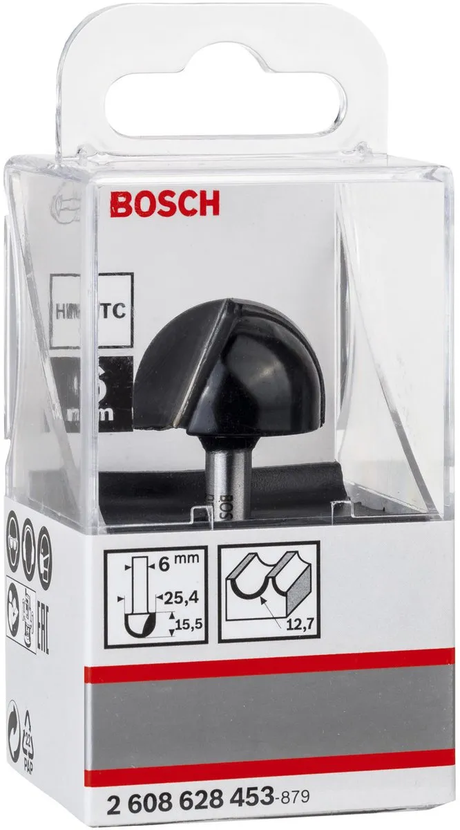 Bosch Halfprofessionele Frees Kogeldubbel 25.4x12.7mm - 6mm