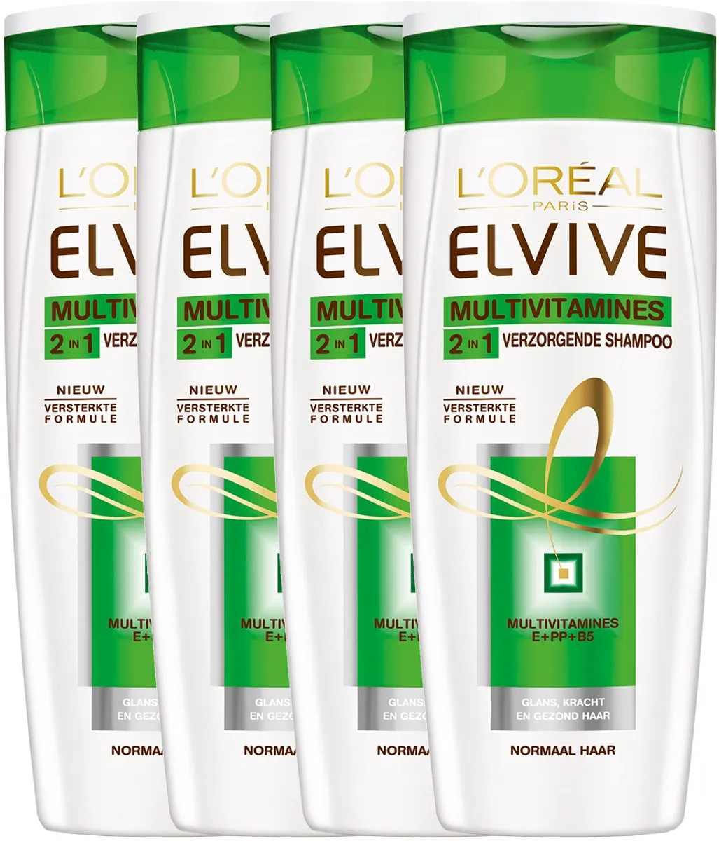 L'Oréal Paris Elvive Multivitamines Shampoo 4x250ml