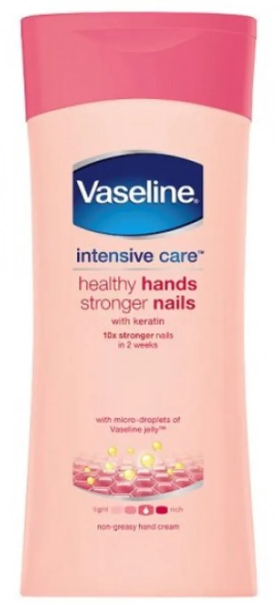 Vaseline Handcreme Healthy Hands & Nails 200ml - 25 Stuks
